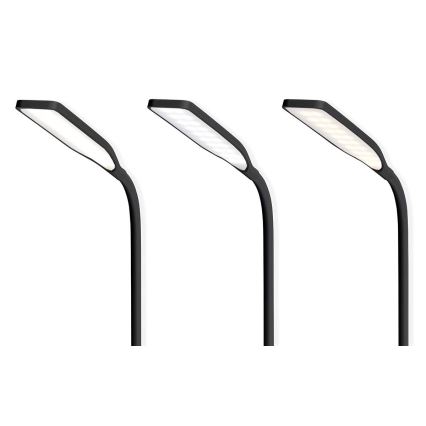 LED Dimmerabile touch flexible lampada da tavolo con 15W ricarica wireless Qi LED/5,5W/230V 2700-6500K nero