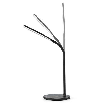 LED Dimmerabile touch flexible lampada da tavolo con 15W ricarica wireless Qi LED/5,5W/230V 2700-6500K nero