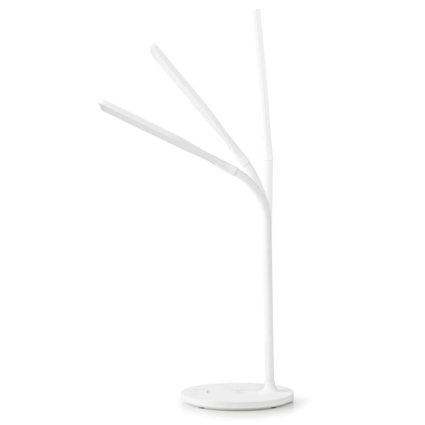 Dimmbare flexible LED-Tischleuchte mit Touch-Funktion 15W kabellose Aufladung Qi LED/5,5W/230V 2700-6500K weiß