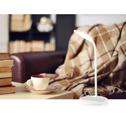 LED Dimmerabile touch flexible lampada da tavolo con 15W ricarica wireless Qi LED/5,5W/230V 2700-6500K bianco