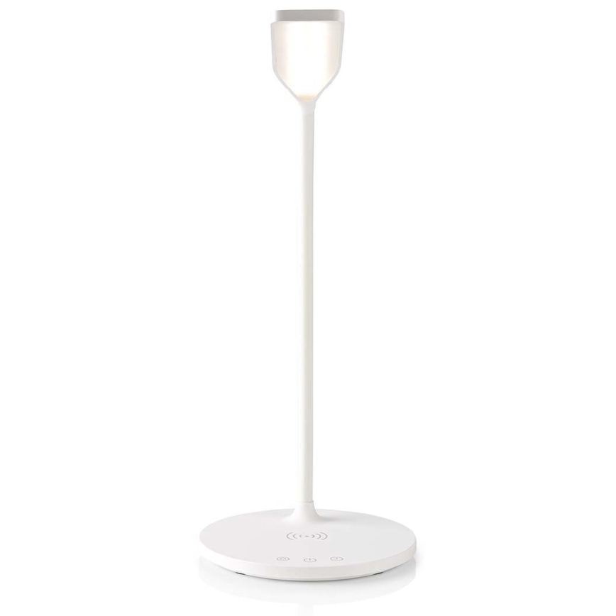 LED Dimmerabile touch flexible lampada da tavolo con 15W ricarica wireless Qi LED/5,5W/230V 2700-6500K bianco