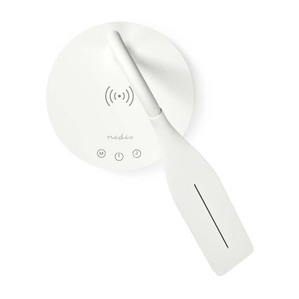 LED Dimmerabile touch flexible lampada da tavolo con 15W ricarica wireless Qi LED/5,5W/230V 2700-6500K bianco