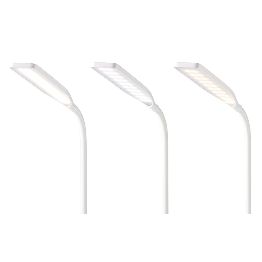 LED Dimmerabile touch flexible lampada da tavolo con 15W ricarica wireless Qi LED/5,5W/230V 2700-6500K bianco