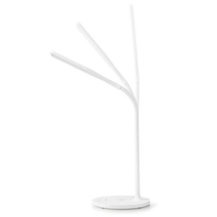 LED Dimmerabile touch flexible lampada da tavolo con 15W ricarica wireless Qi LED/5,5W/230V 2700-6500K bianco