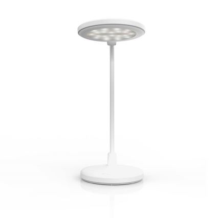 Lampe LED tactile rechargeable dimmable avec miroir LED/6W/1200 mAh 3000/4000/5700K IRC 90 blanche