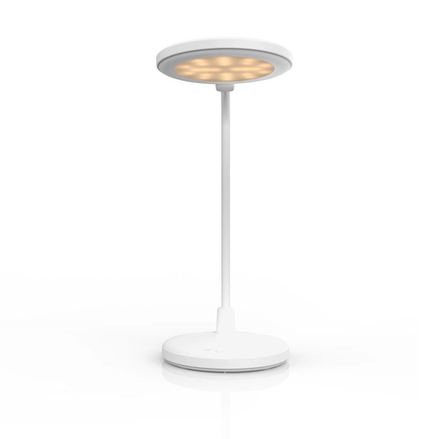 Lampe LED tactile rechargeable dimmable avec miroir LED/6W/1200 mAh 3000/4000/5700K IRC 90 blanche