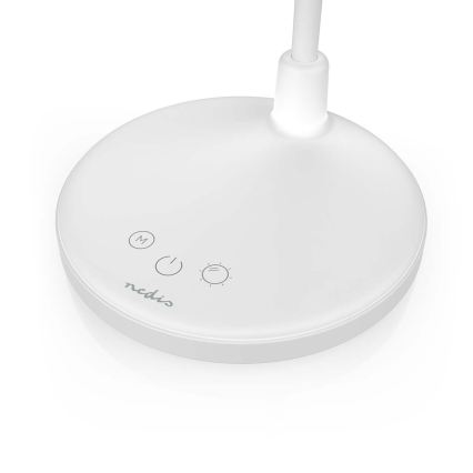 Lampe LED tactile rechargeable dimmable avec miroir LED/6W/1200 mAh 3000/4000/5700K IRC 90 blanche