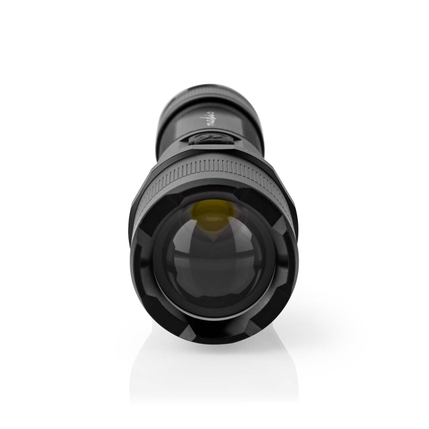 Torcia ricaricabile a LED dimmerabile in alluminio 10W/5V 2200 mAh IPX4 nera
