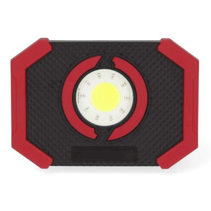 Projecteur à intensité variable et rechargeable avec batterie portative LED/10W/3000 mAh IPX2