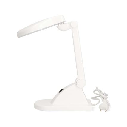 Lampada da tavolo LED con lente d'ingrandimento LED/6W/230V bianca