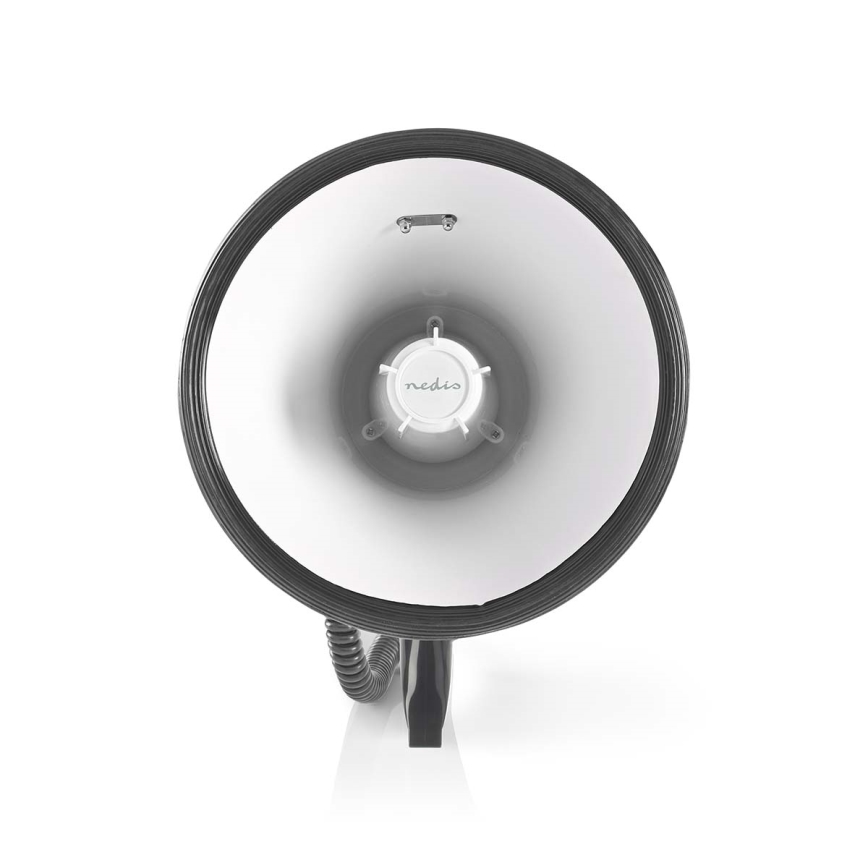 Megafono con microfono esterno USB 25W/8xC bianco/nero