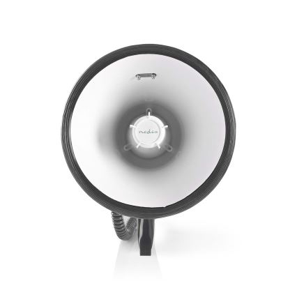 Mégaphone avec micro externe USB 25W/8xC blanc/noir
