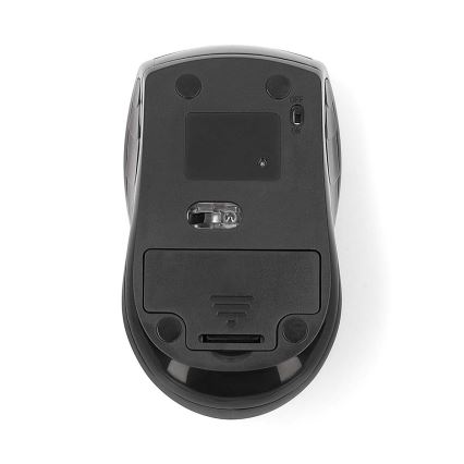 Souris sans fil 800/1200/1600 DPI 2xAAA noir