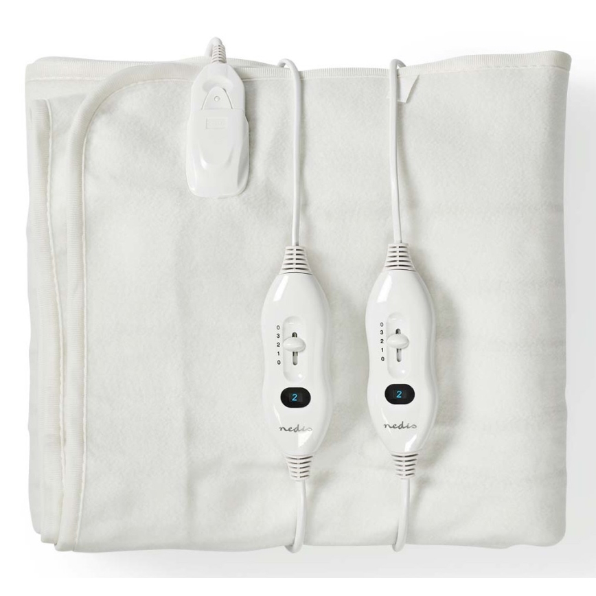Couverture chauffante électrique pour deux personnes 120W/230V 160x140 cm