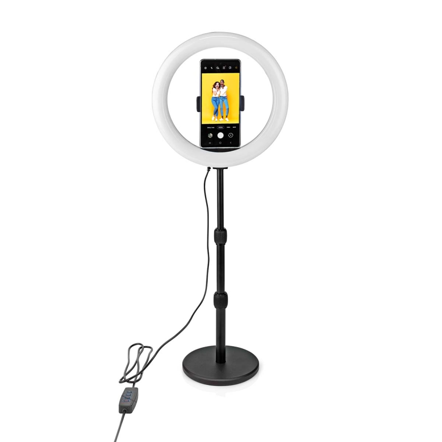 Lampada LED dimmerabile con supporto per vlogging LED/6W/USB 2700-6700K