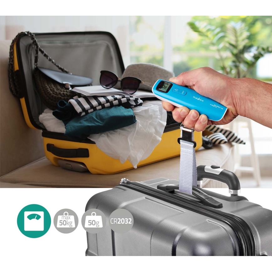 Pèse-bagages numérique 1xCR2032