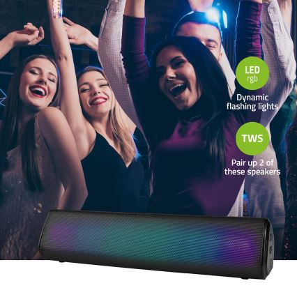 Altoparlante LED RGB ricaricabile 18W/1200 mAh