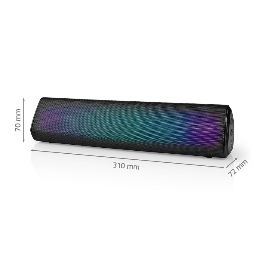 Altoparlante LED RGB ricaricabile 18W/1200 mAh