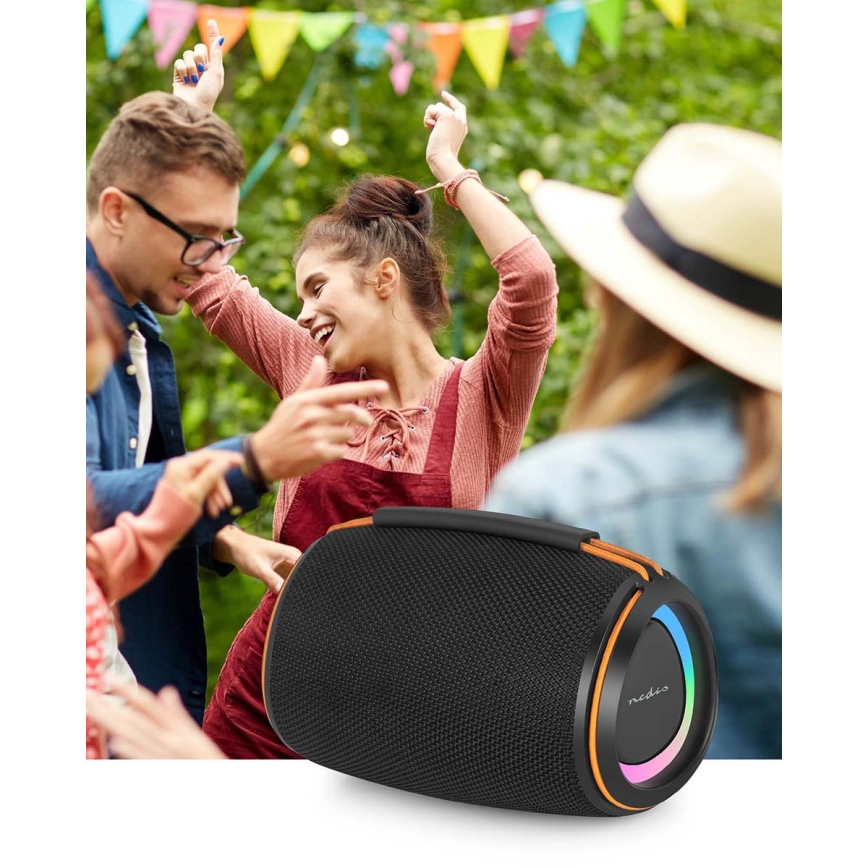 LED wiederaufladbarer Lautsprecher 40W/1200 mAh IPX4 schwarz