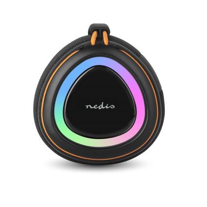 Altoparlante LED ricaricabile 60W/2000 mAh IPX4 nero