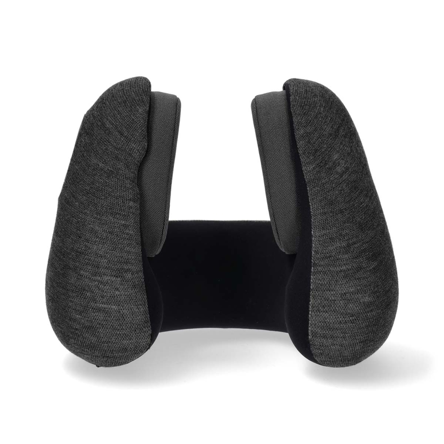 Cuscino da viaggio con cuffie wireless integrate grigio