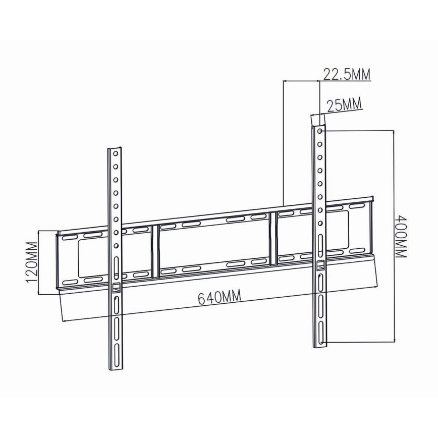 Support mural pour téléviseur 37-70” max. 35 kg
