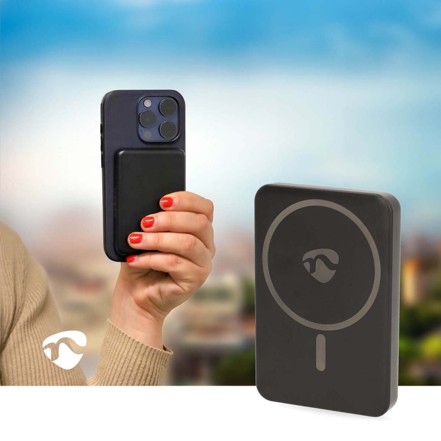 Powerbank 2-in-1 MagSafe 5000 mAh schwarz