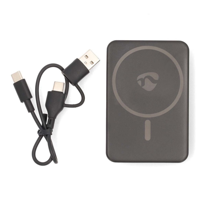 Powerbank 2-in-1 MagSafe 5000 mAh schwarz