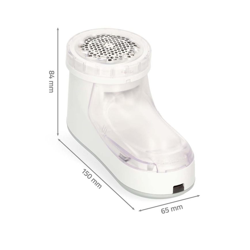 Levapelucchi ricaricabile 500 mAh bianco