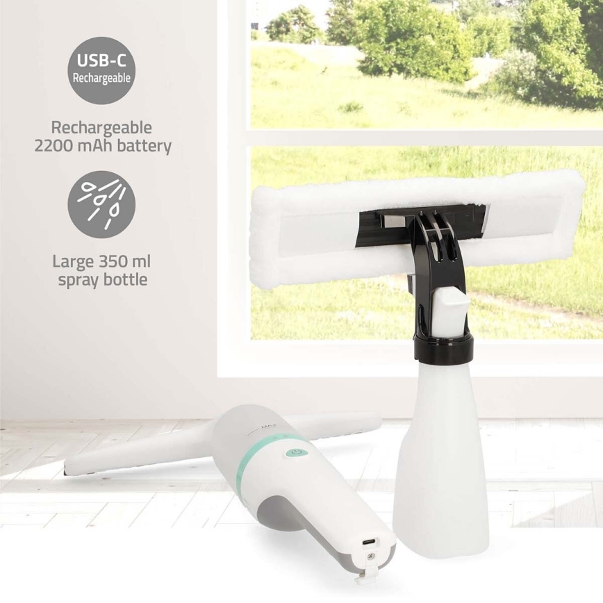 Aspirateur rechargeable pour fenêtres 12W/2200 mAh