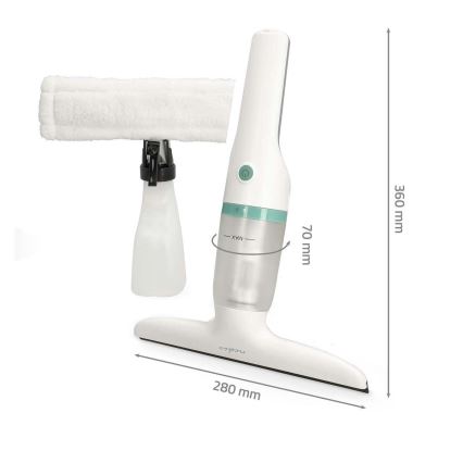 Aspirateur rechargeable pour fenêtres 12W/2200 mAh