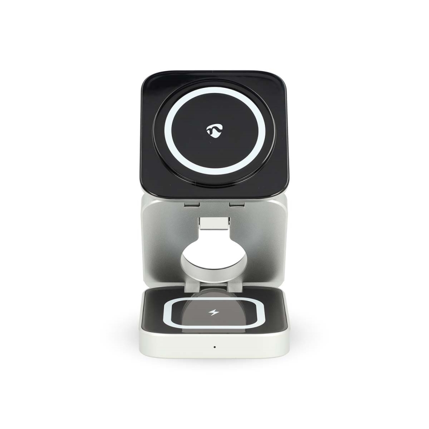 Chargeur sans fil 3en1 15W argent