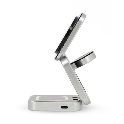 Chargeur sans fil 3en1 15W argent