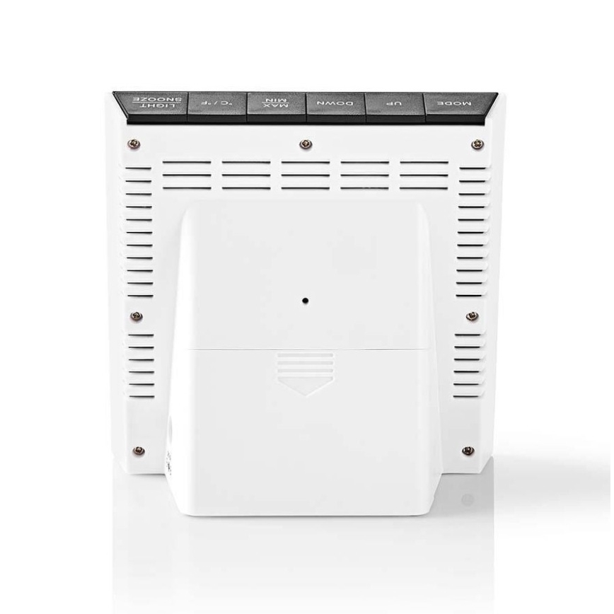 Station météo avec écran LCD couleur 230V/3xAAA + 2xAA noir