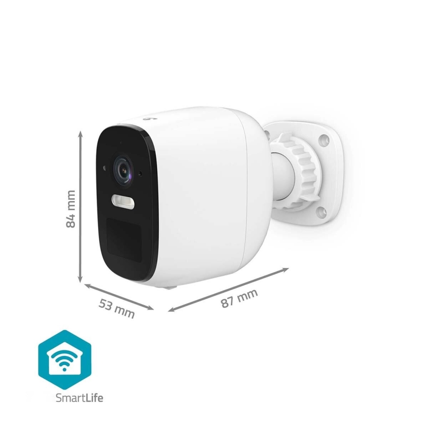 Smart per esterni ricaricabile camera con sensore SmartLife 4MP Quad HD 1440p 5V/5200mAh Wi-Fi Tuya IP66