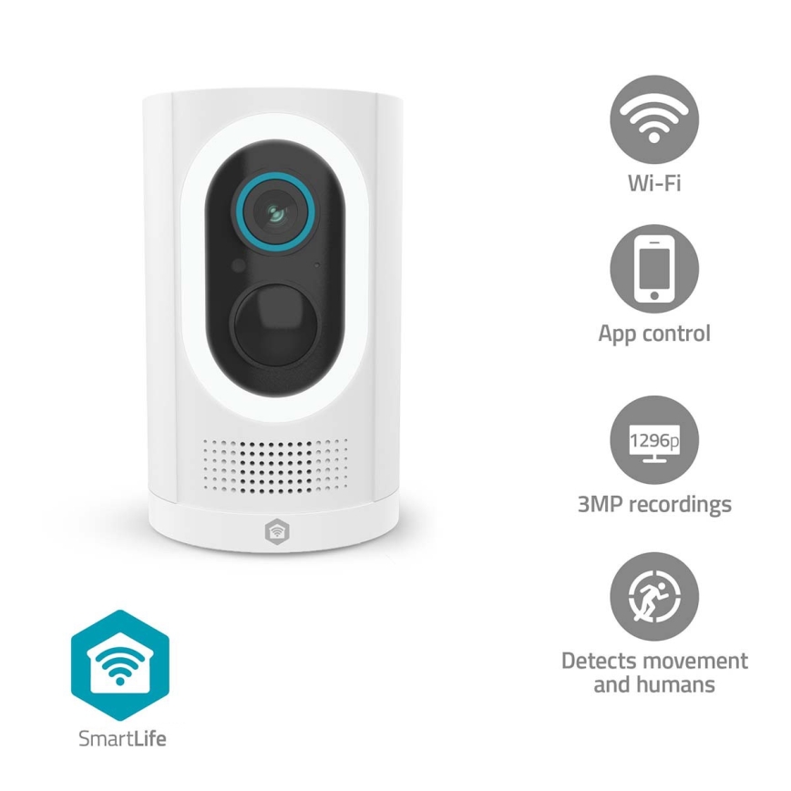 Intelligente Kamera 3MP Full HD 1296p 6700 mAh WLAN Tuya IP65