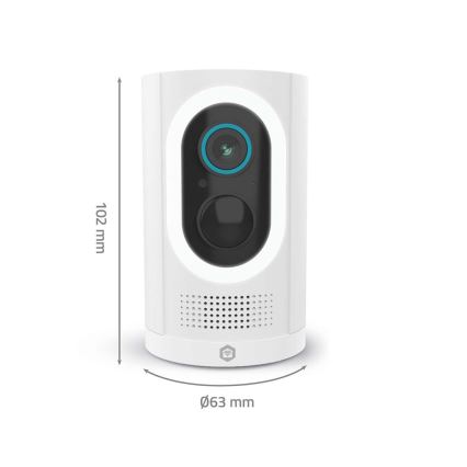 Intelligente Kamera 3MP Full HD 1296p 6700 mAh WLAN Tuya IP65