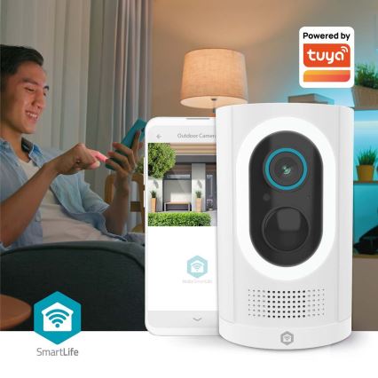 Telecamera intelligente 3MP Full HD 1296p 6700 mAh Wi-Fi Tuya IP65