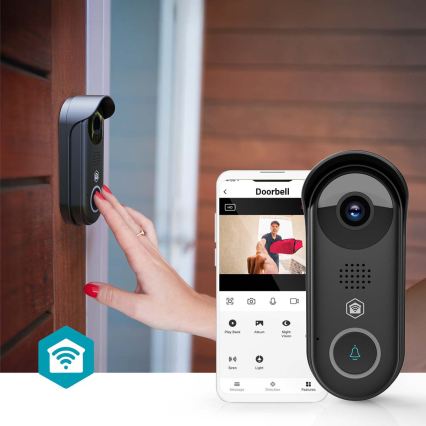 Intelligente Video-Türklingel mit Bewegungssensor SmartLife 5V Full HD 1080p IP54 Wi-Fi Tuya