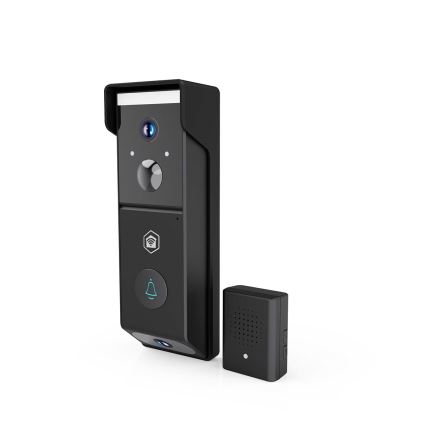 Campanello video con sensore di movimento SmartLife, batteria 4400 mAh, 2x Full HD 1080p, IP54, Wi-Fi Tuya