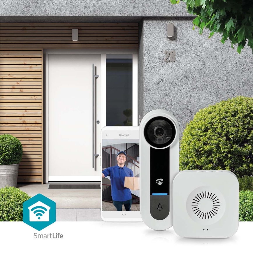 Videocitofono wireless con sensore Full HD 1536p Wi-Fi IP65