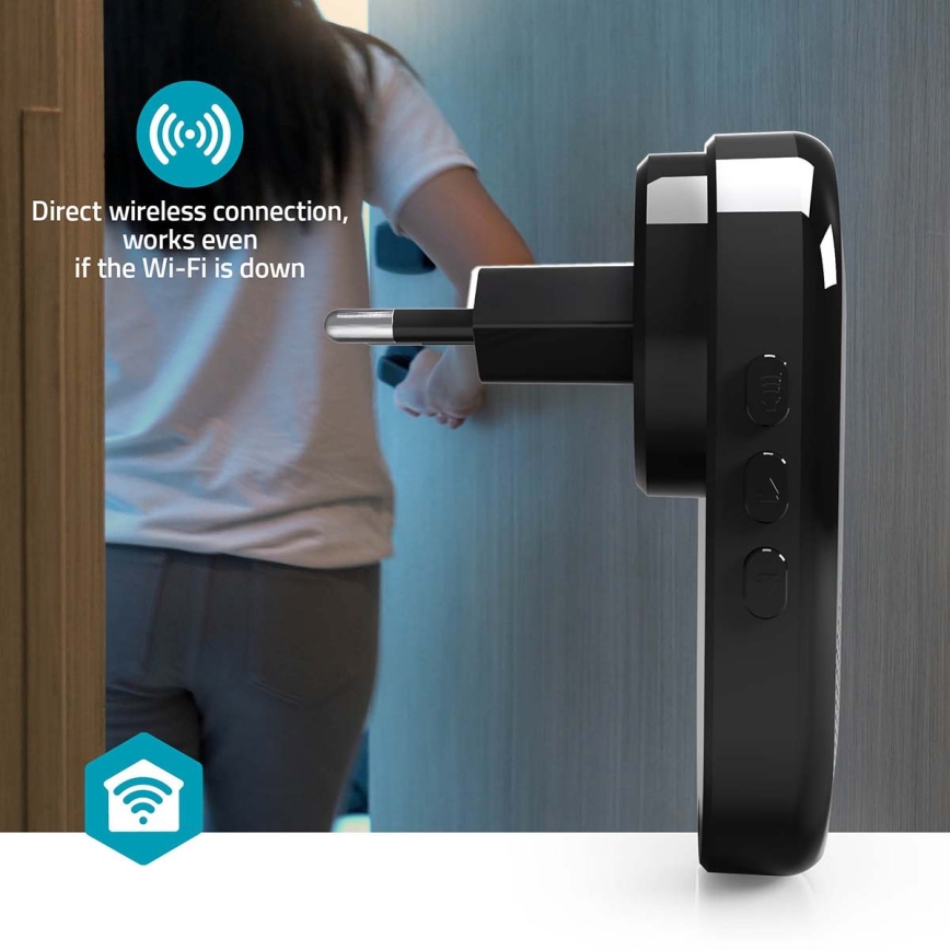 Carillon pour sonnette SmartLife Wi‑Fi noir