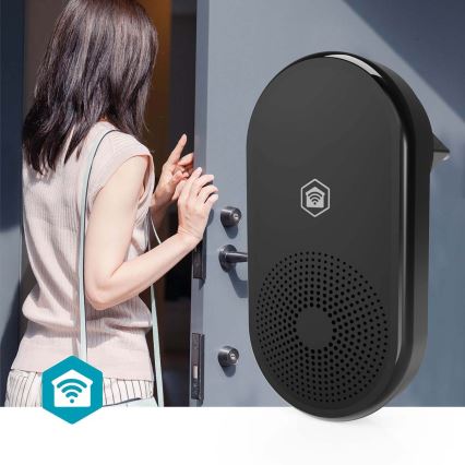 Suoneria per campanello SmartLife Wi‑Fi, nera