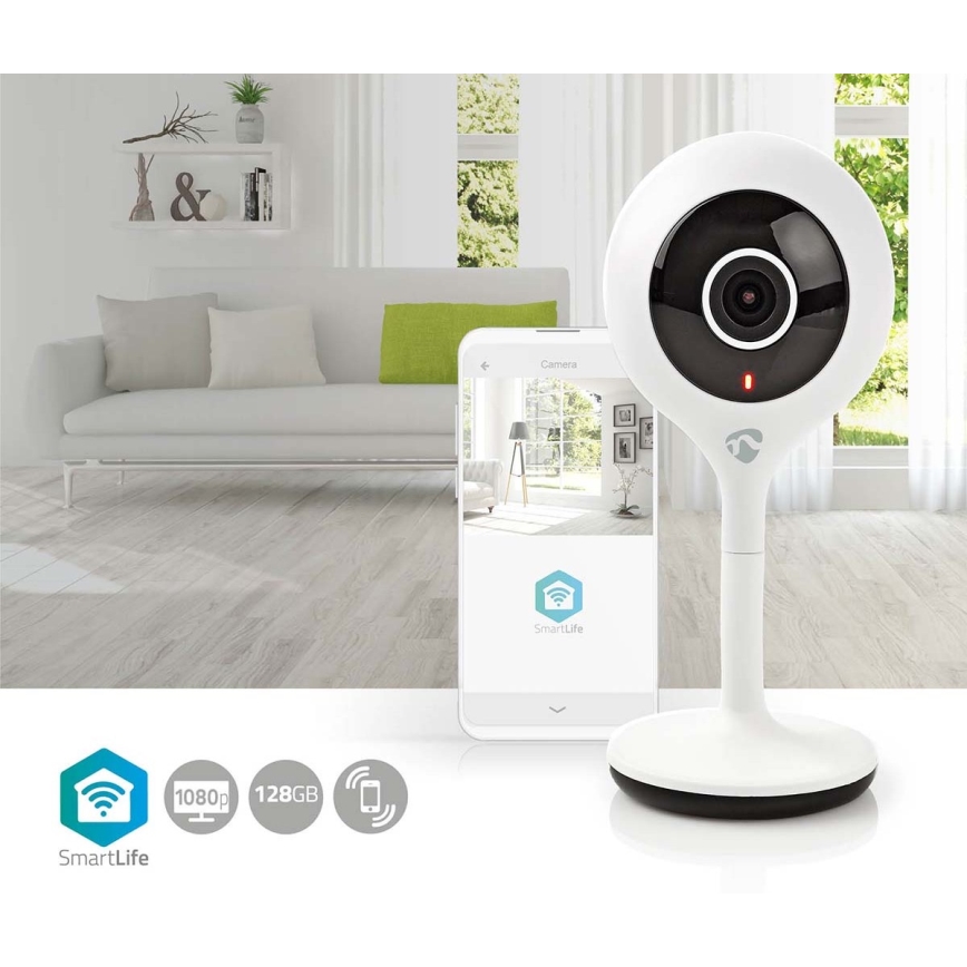 Telecamera IP intelligente Smartlife 5V FULL HD 1920x1080p Wi-Fi