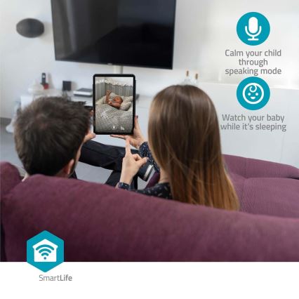 Caméra connectée Smartlife 5V 3MP Full HD 1296p Wi-Fi