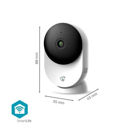 Caméra connectée Smartlife 5V 3MP Full HD 1296p Wi-Fi