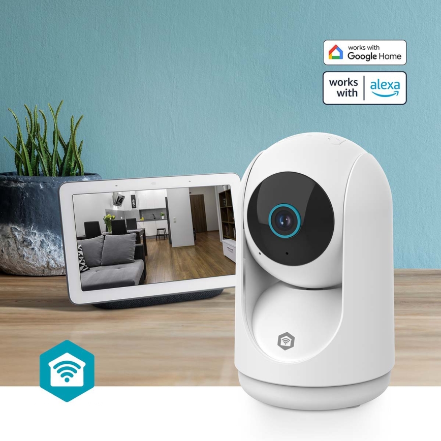 Telecamera intelligente Smartlife 5V 3 MP Full HD 1296p Wi-Fi Tuya