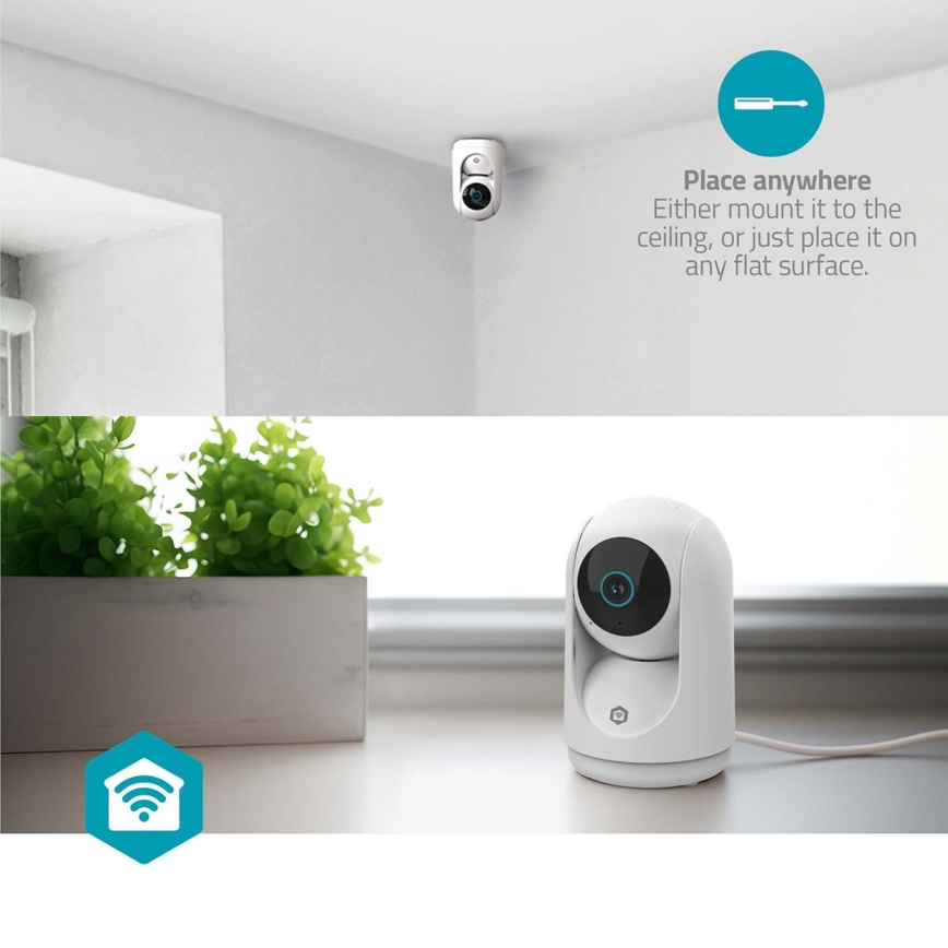 Telecamera intelligente Smartlife 5V 3 MP Full HD 1296p Wi-Fi Tuya