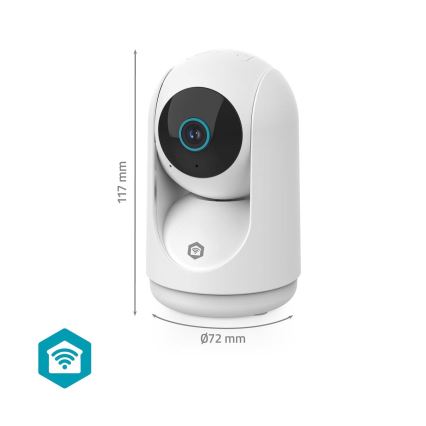 Telecamera intelligente Smartlife 5V 3 MP Full HD 1296p Wi-Fi Tuya