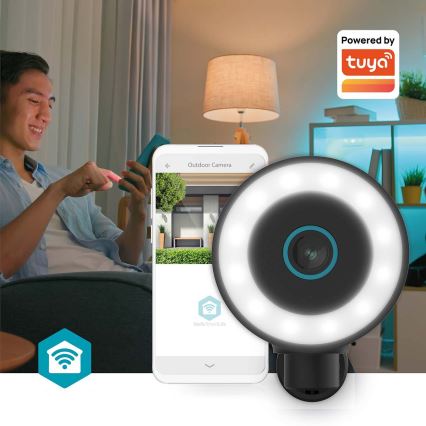 Telecamera esterna intelligente SmartLife 5V 4K 8MP 3840x2160p IP65 Wi-Fi Tuya
